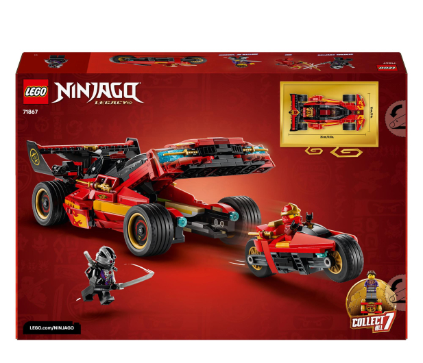 LEGO NINJAGO 71867 Ninjaścigacz x-1 — 15-Lecie - 1529846 - zdjęcie 9